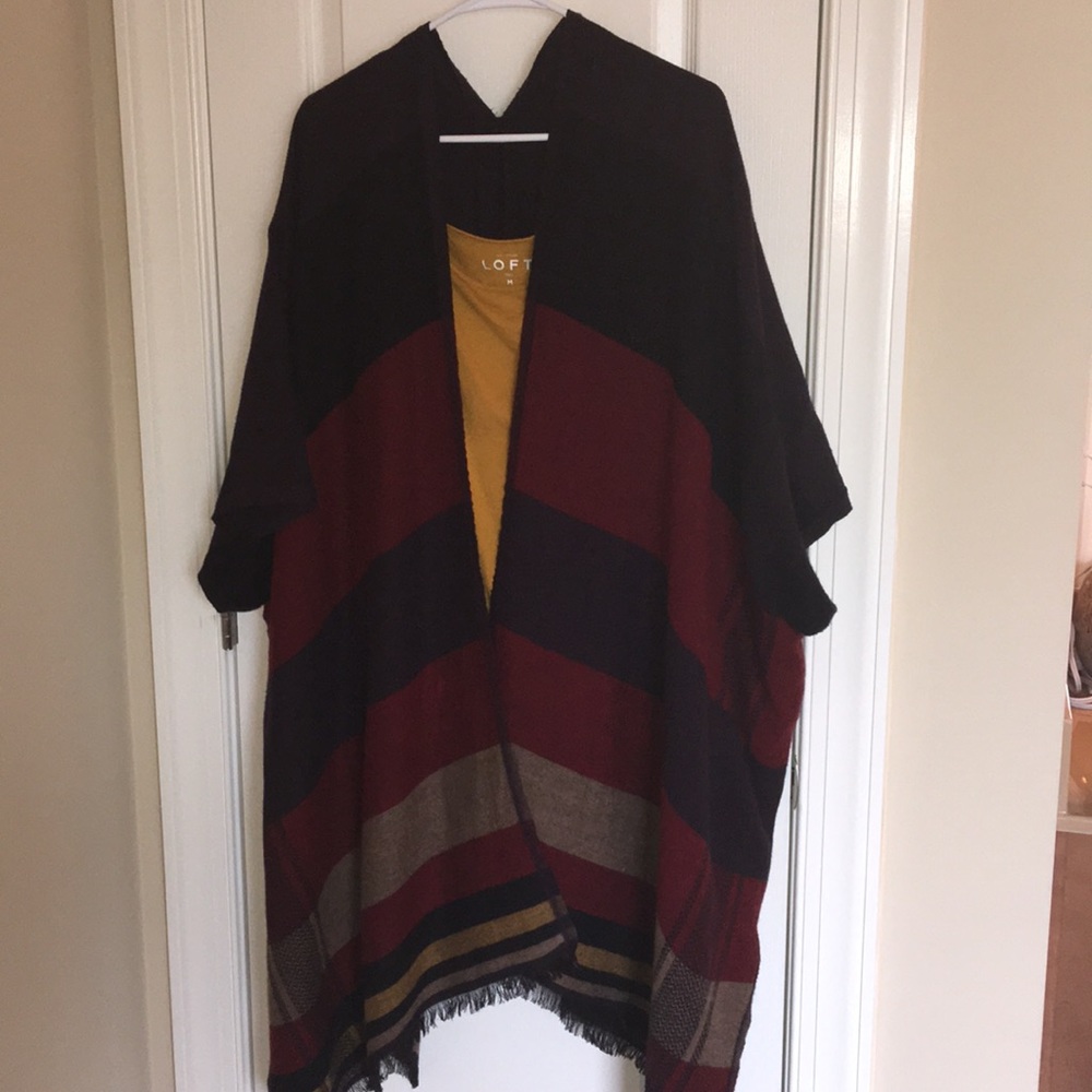 Kimono style blanket poncho